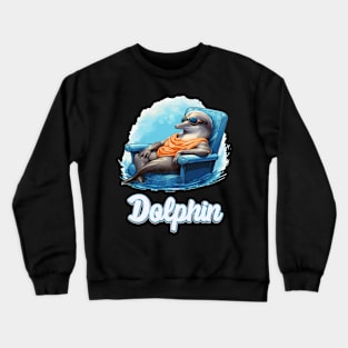 Dolphin Relaxing Crewneck Sweatshirt